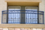 3-rail faux balcony railing