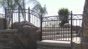 3-rail decorative patio railing
